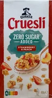 Cruesli zero sugar added - strawberry & peach