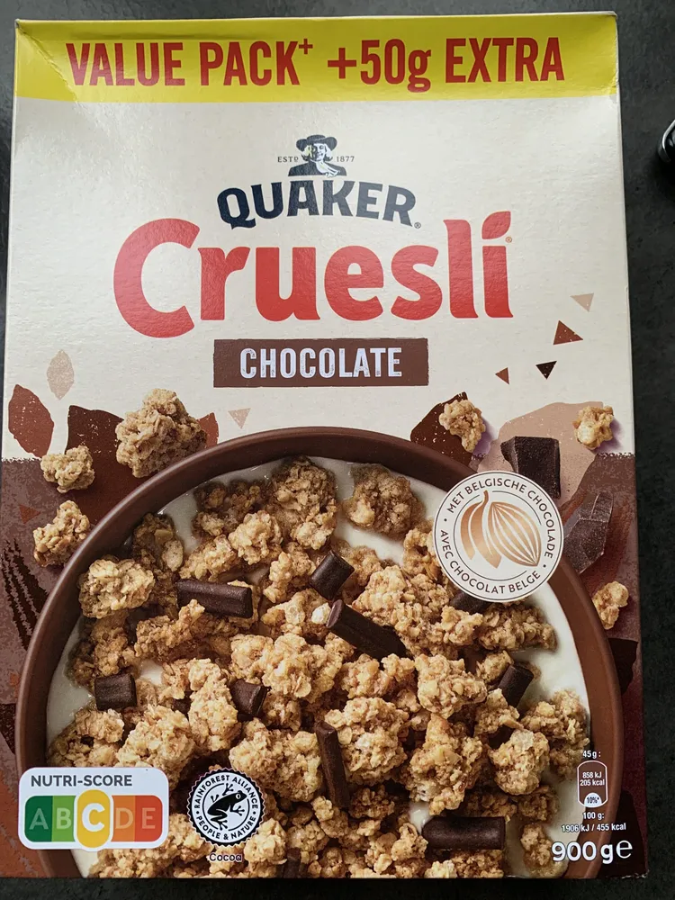 Cruesli CHOCOLATE Ten minste houdbaar tet d