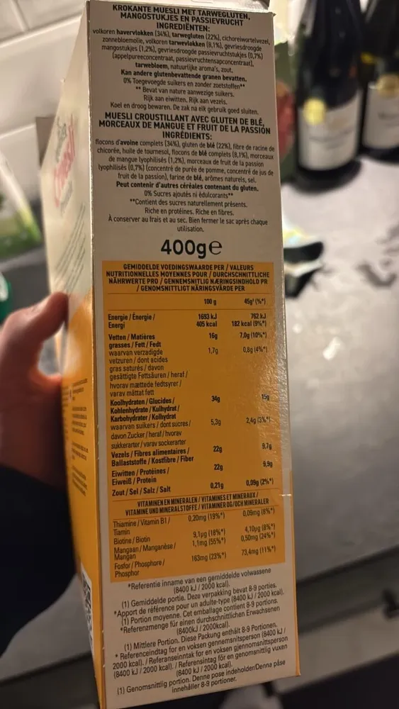 Cruesli Protein Mango & Passion Fruit