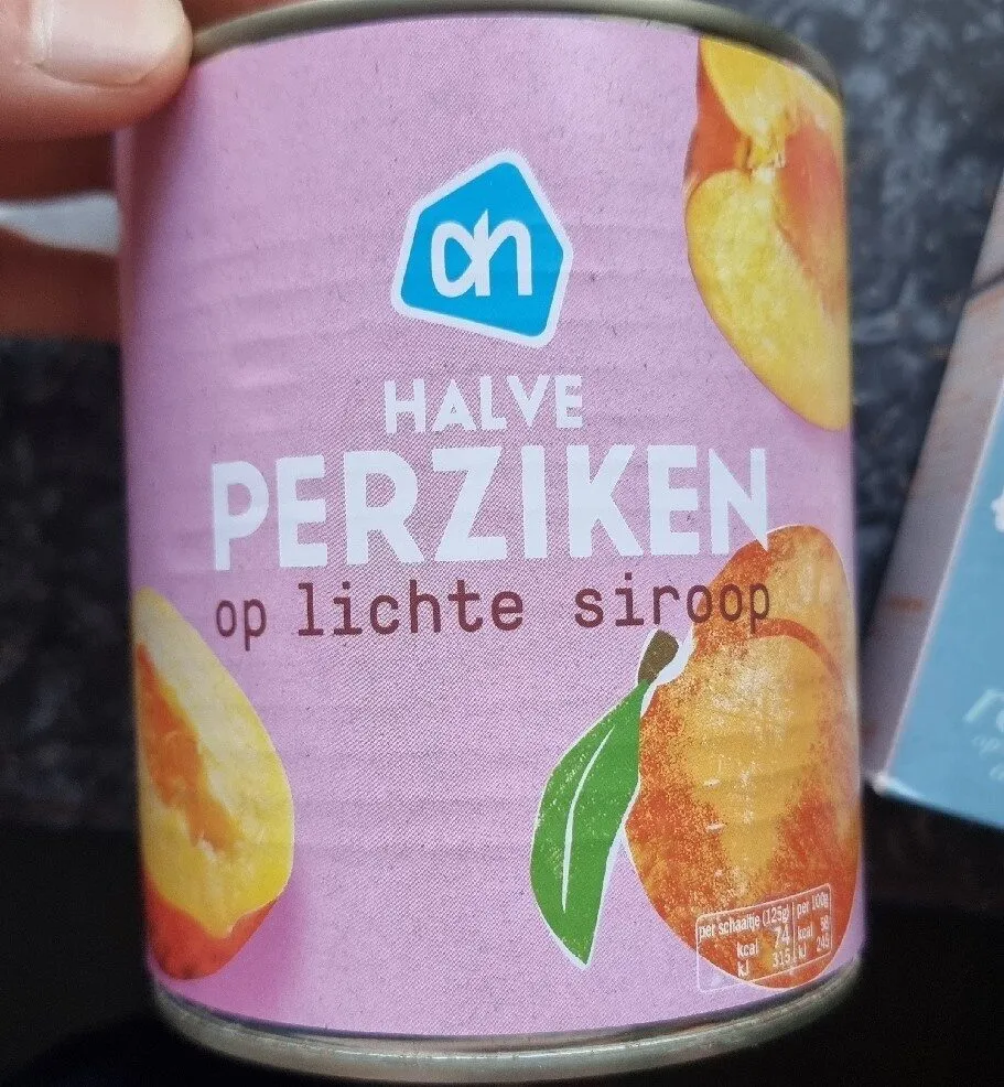 Halve perziken op lichte siroop