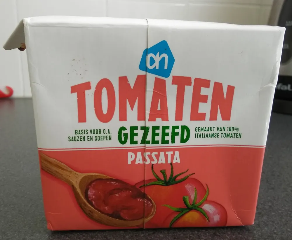 Tomaten gezeefd