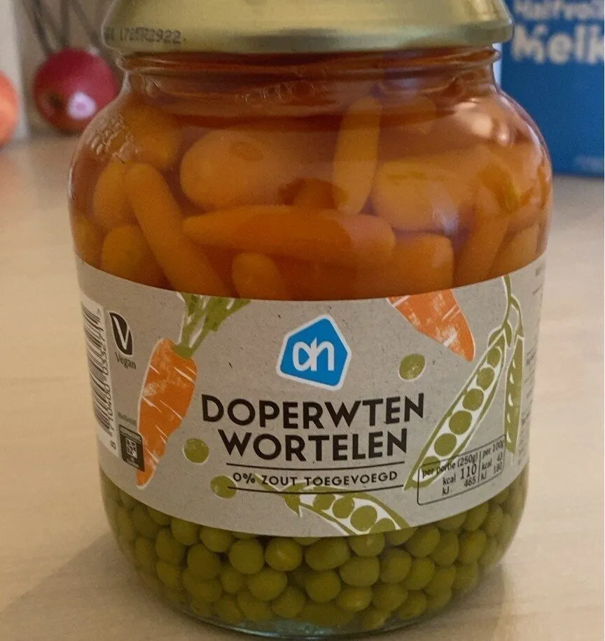 Doperwten wortelen