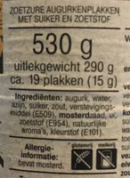 Augurkenplakken zoetzuur