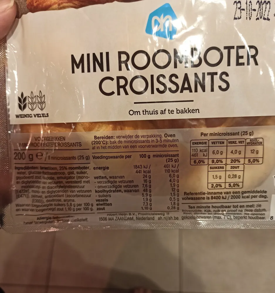 Mini roombotercroissants