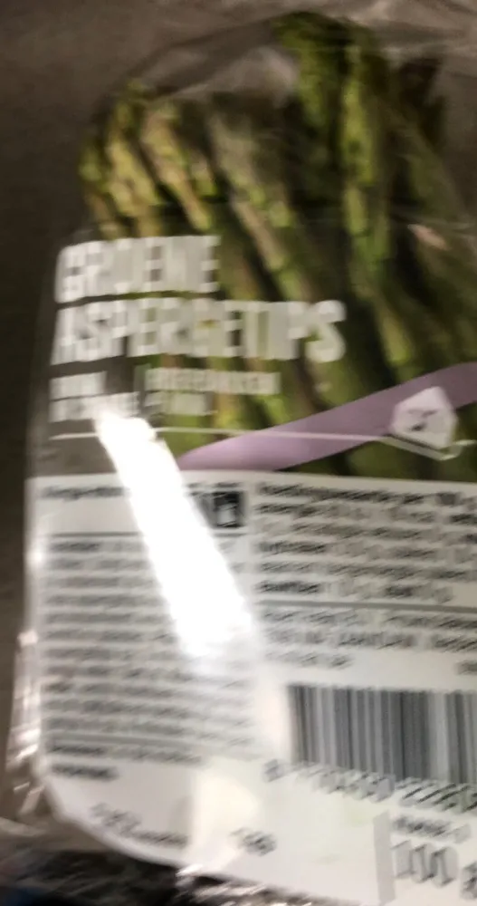 Groene aspergetips