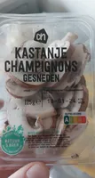 Kastanjechampignons gesneden