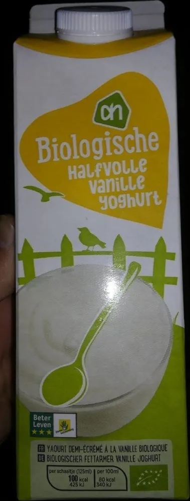 Halfvolle vanille yoghurt