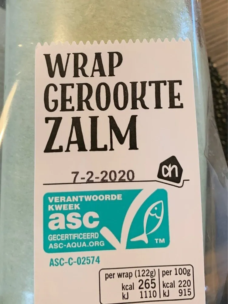 Wrap gerookte zalm