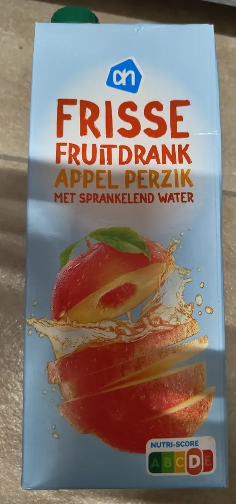 Frisse fruitdrank appel perzik