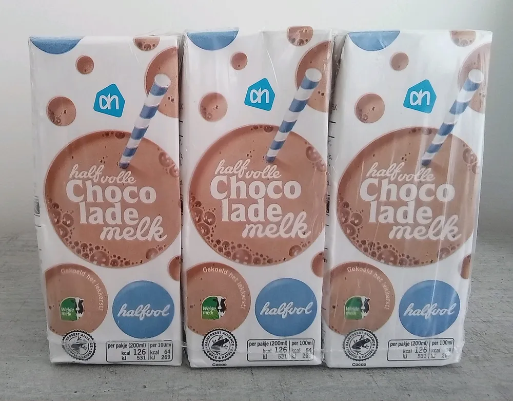Halfvolle chocolademelk