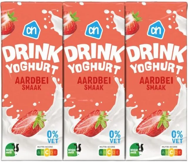 Drink yoghurt aardbei smaak