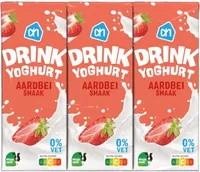 Drink yoghurt aardbei smaak