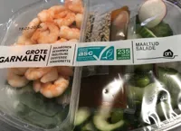 Maaltijdsalade grote garnalen