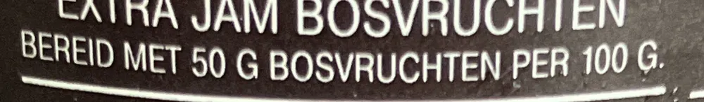 Extra jam bosvruchten