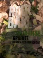 Roerbak Italiaanse groente kastanjechampignons
