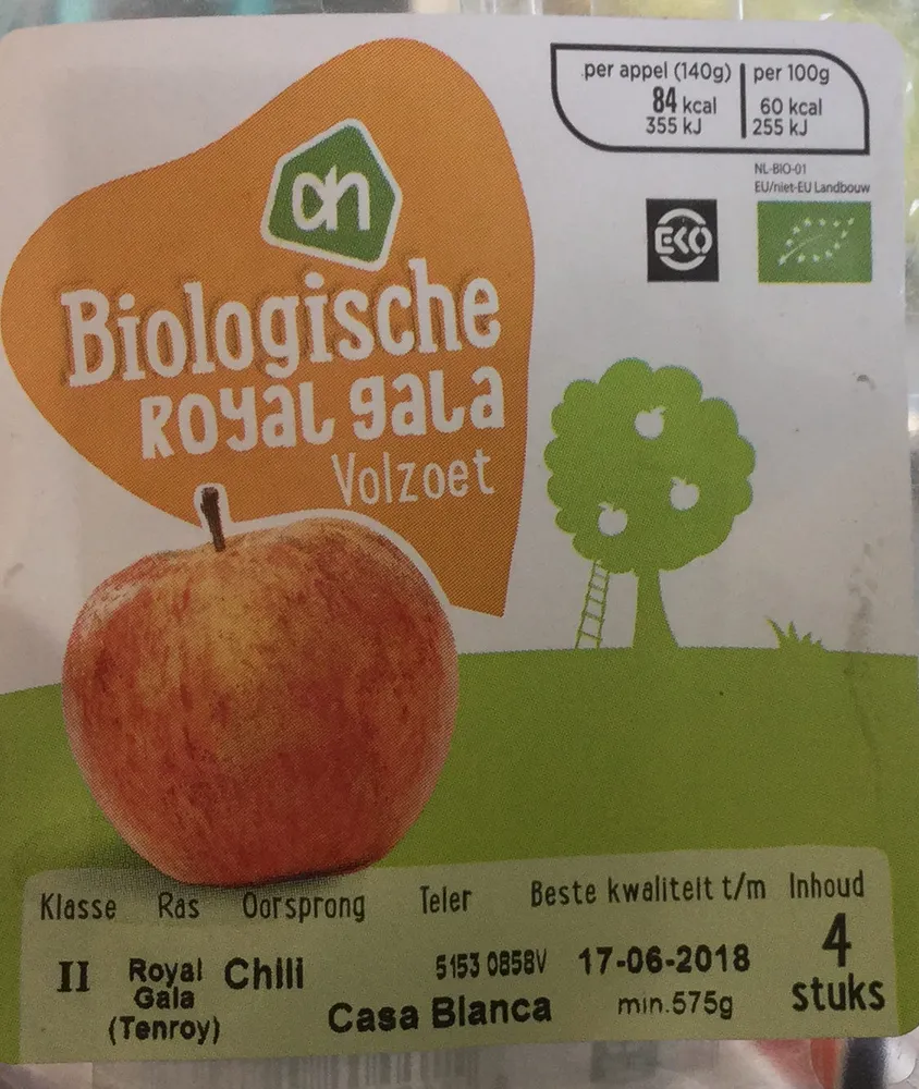 Biologische royal gala