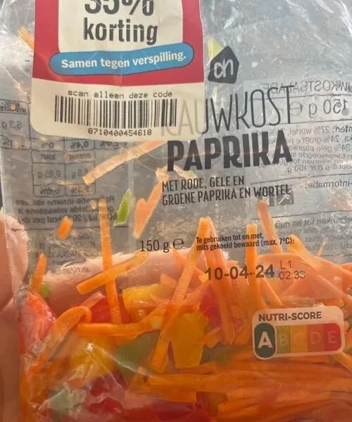 Rauwkost paprika