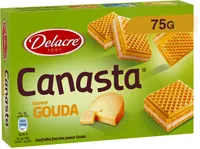 Canasta Saveur Gouda. Gaufrettes fourrées saveur Gouda