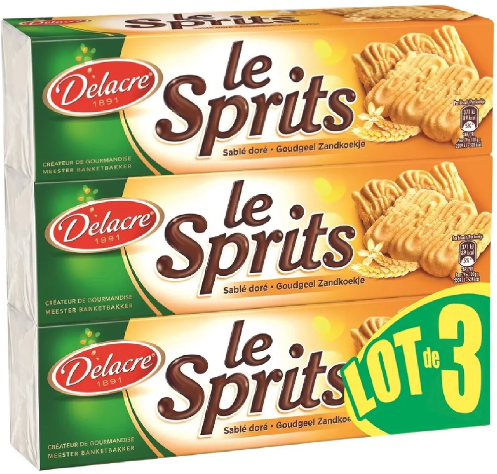 Delacre sprits original lot 3x250g (750g)