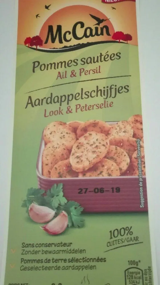 Pommes sautées ail &persil