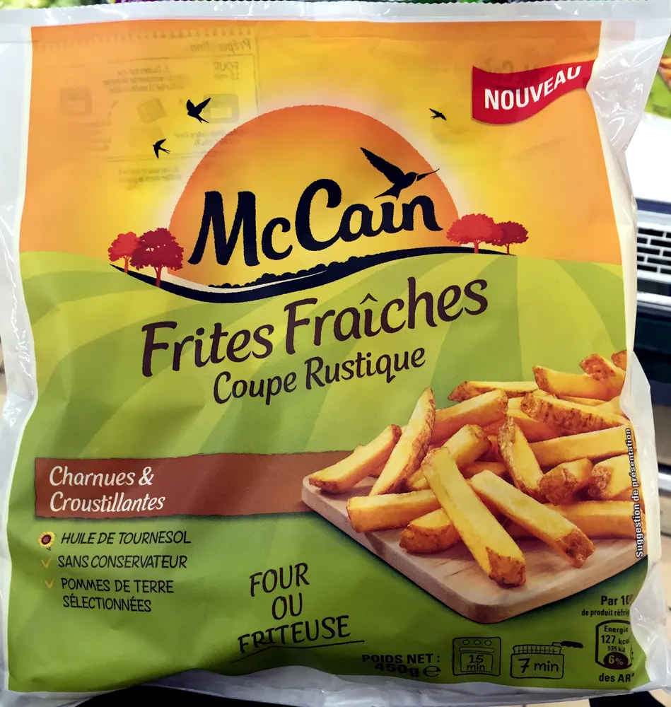 Frites Fraîches Coupe Rustique