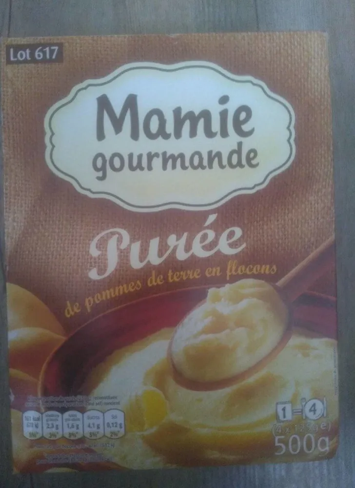 Mamie gourmande purée de pommes de terre en flacons