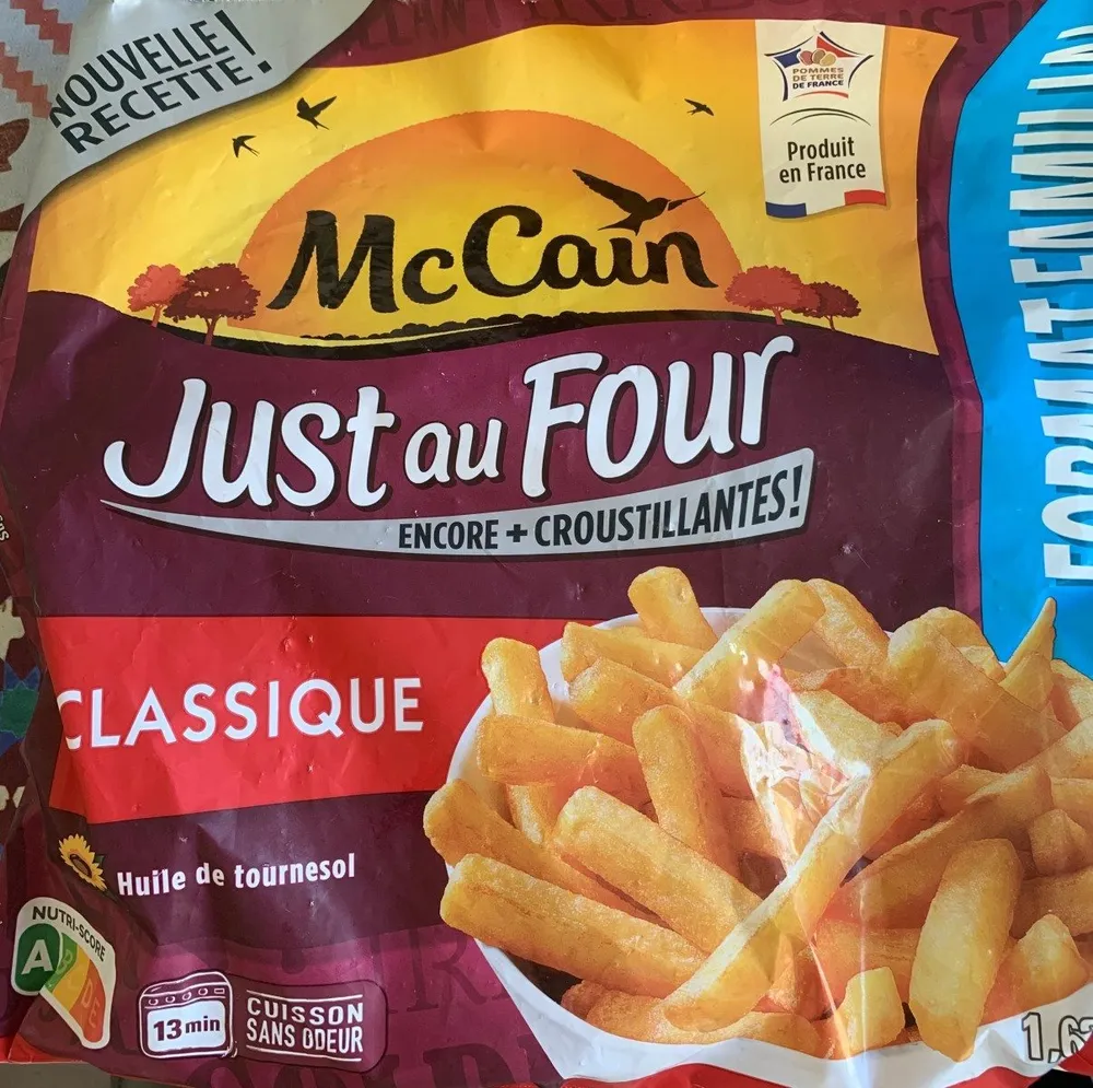 Frites Classiques Just au Four
