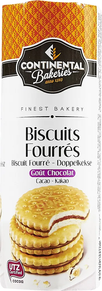 Biscuits fourrés chocolat