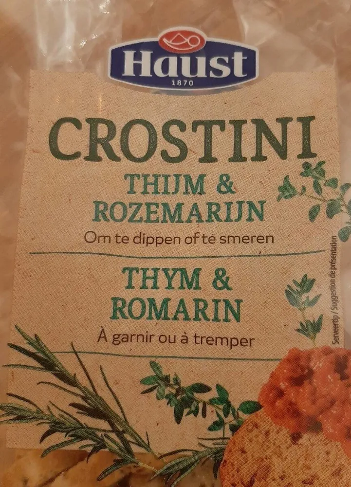 Crostini thym & romarin