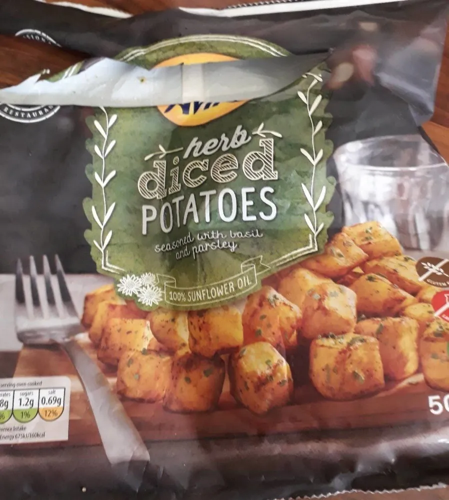 Herb diced potatoes