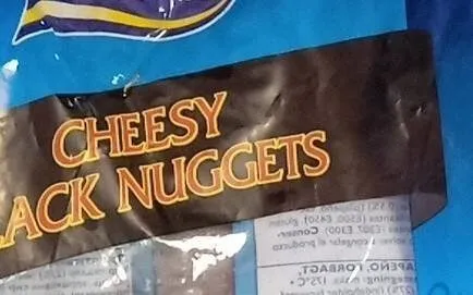 Cheesy black nuggets