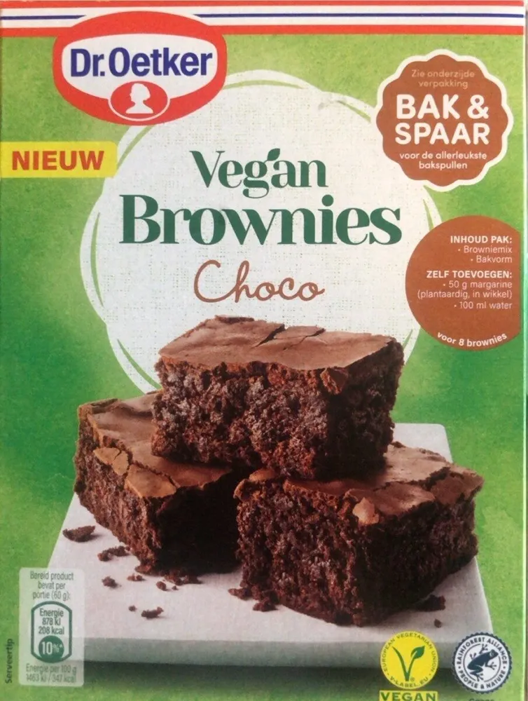 Vegan brownies choco