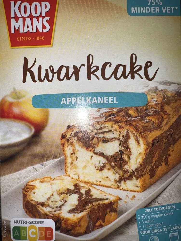 Kwarkcake Appel Kaneel