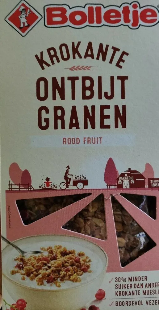 Krokantje Ontbijt Granen - Rood Fruit