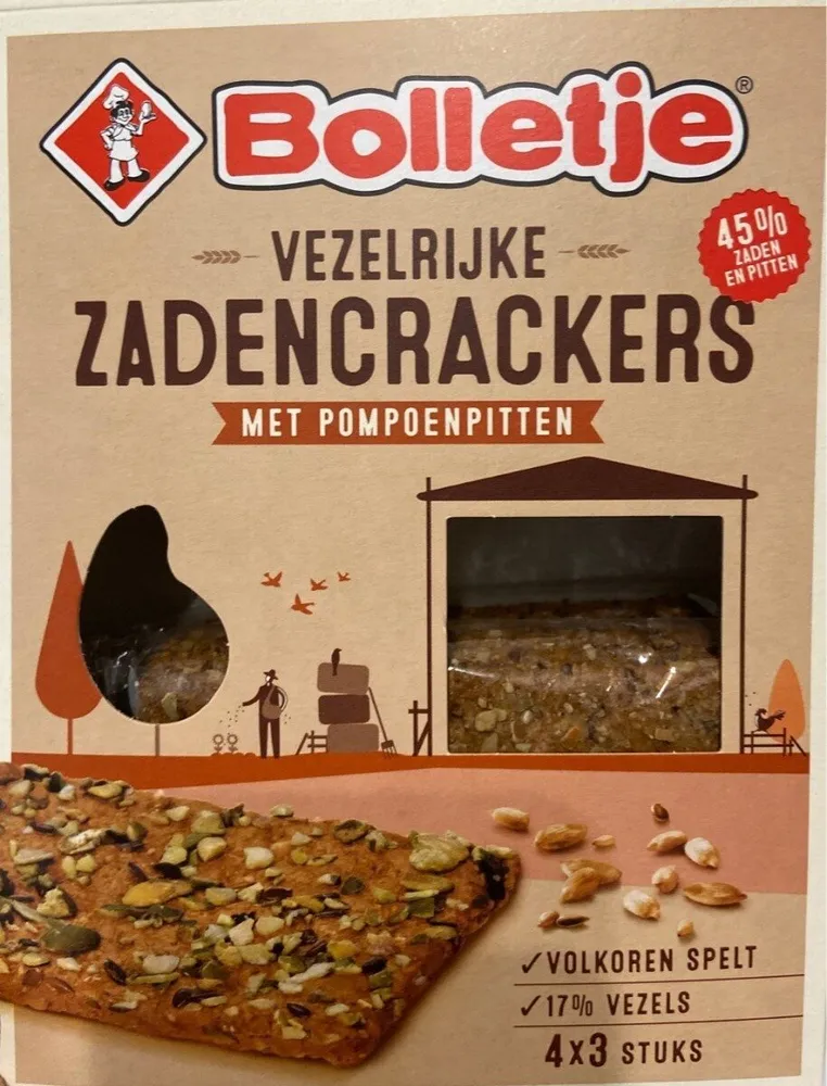 Vezelrijke zadencrackers