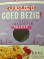 Krokante graanrepen cranberry