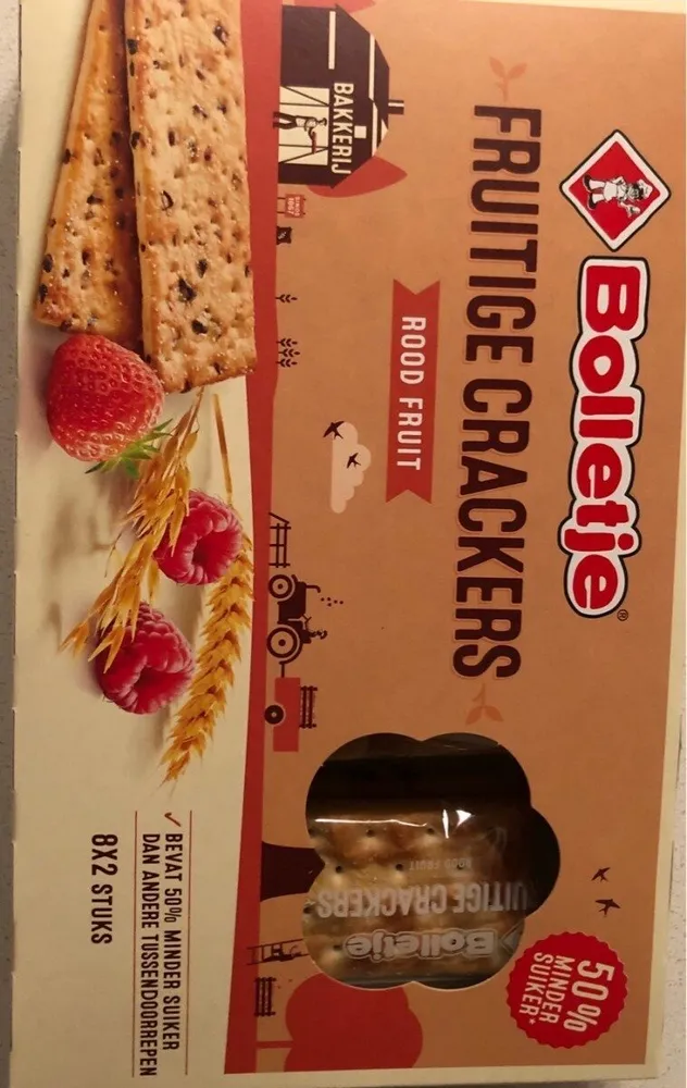 Fruitige crackers - Rood fruit