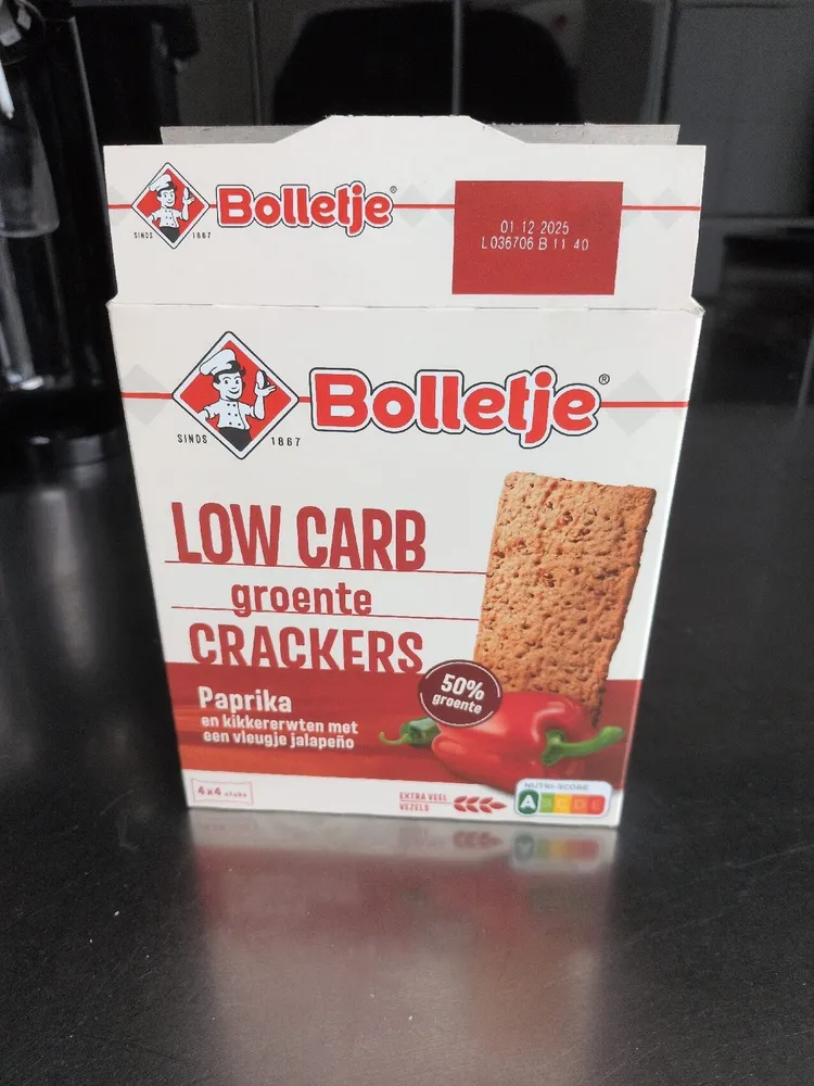 Low Carb groente Crackers Paprika