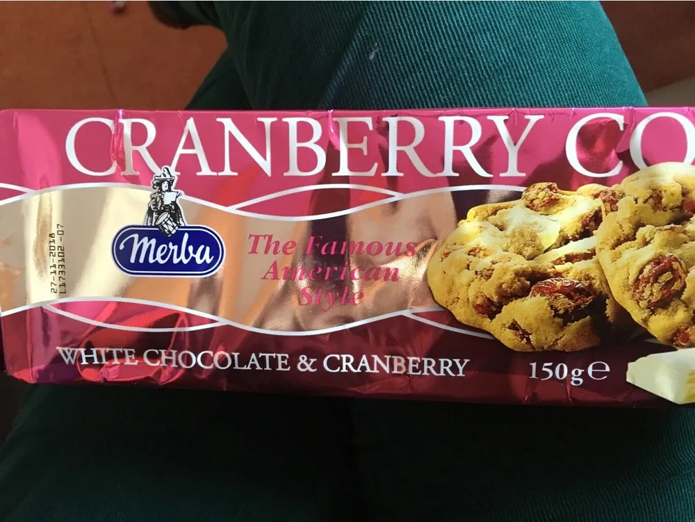 Merba Cranberry Cookies