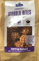 Crunchy granola bites blueberry