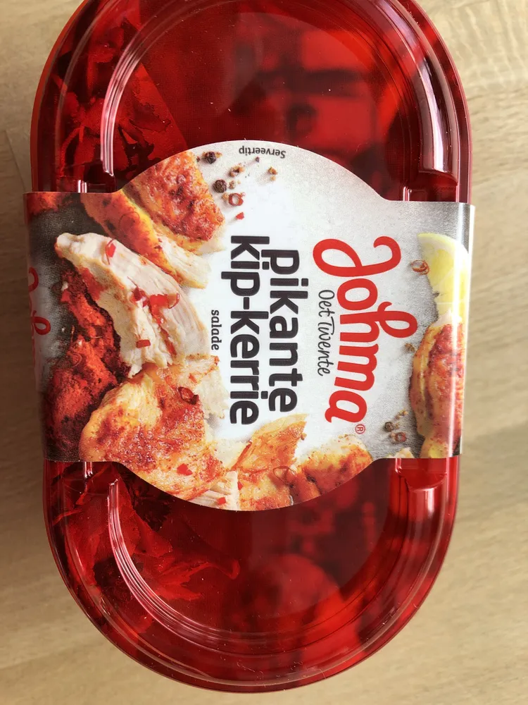 Pikante Kip Kerrie salade