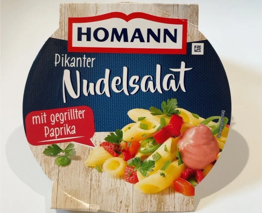 Nudelsalat mit gegrillter Paprika