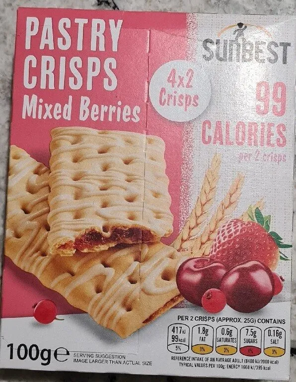 Pastry Crisps Mixed Berries
