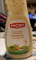 Amora Sauce Salade Moutarde à l'Ancienne et Miel 1L