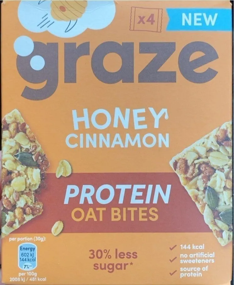 Honey cinnamon protein oat bites