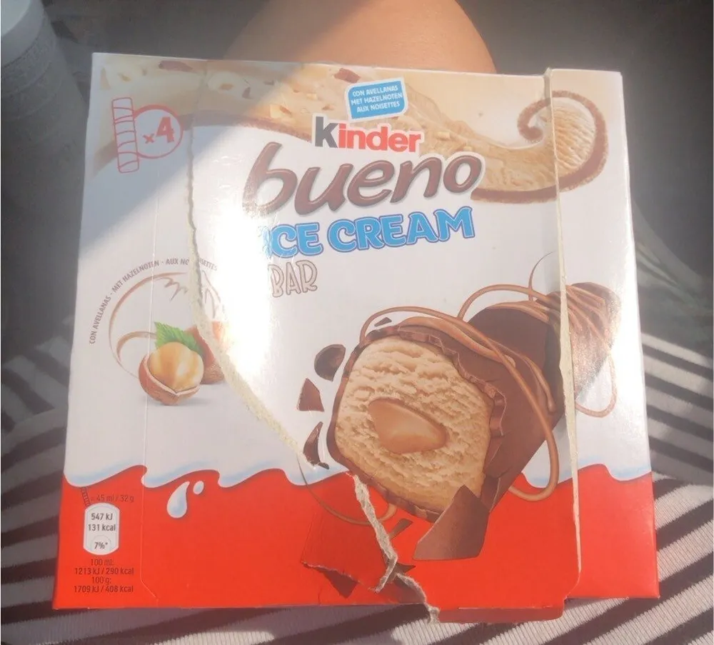 Kinder bueno ice cream