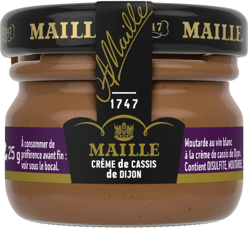 Maille Mini Moutarde au vin blanc Crème de Cassis de Dijon