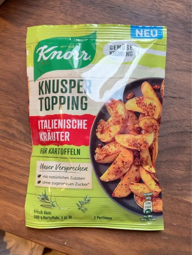 Knuspertopping Italienische Kräuter