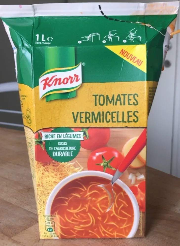 Soupe tomates vermicelles