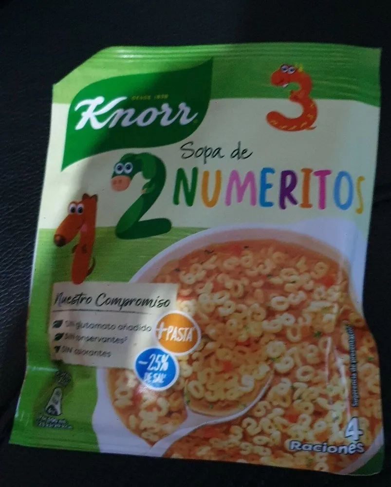 sopa de numeritos